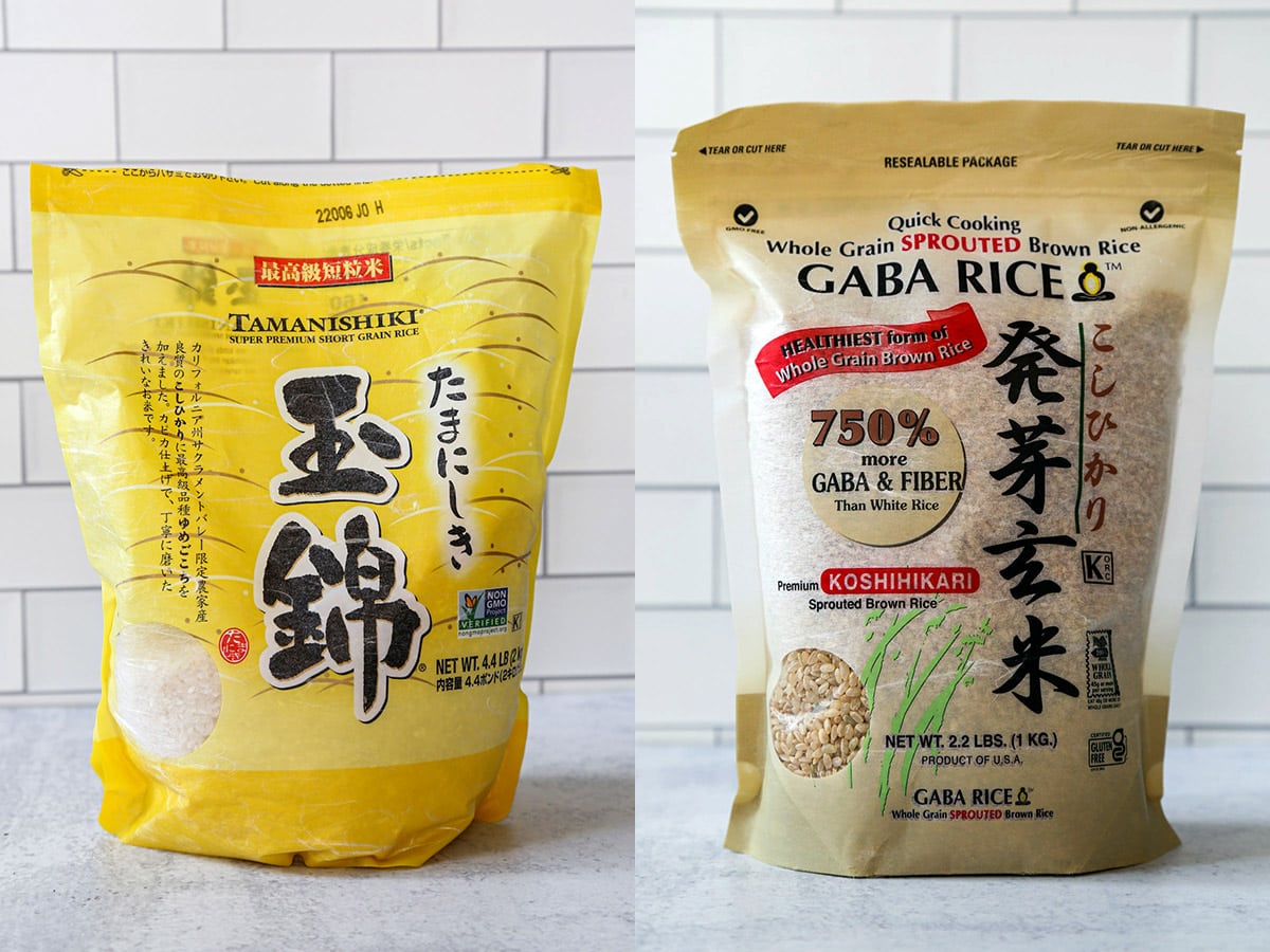 koshihikari rice and gaba rice