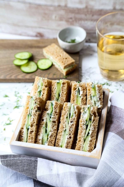 lunch ideas - cucumber sandwiches