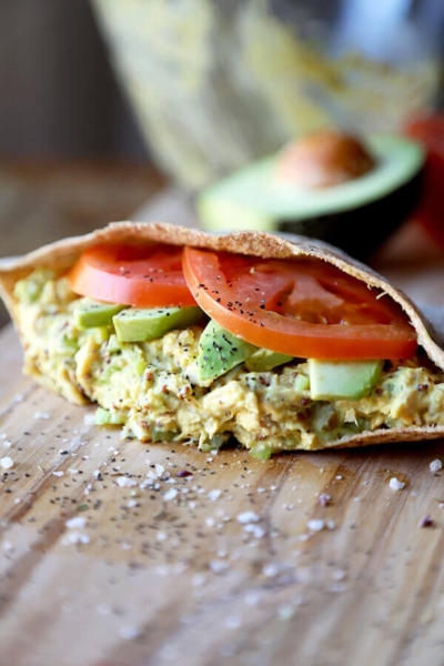 lunch ideas - tuna sandwich on a pita