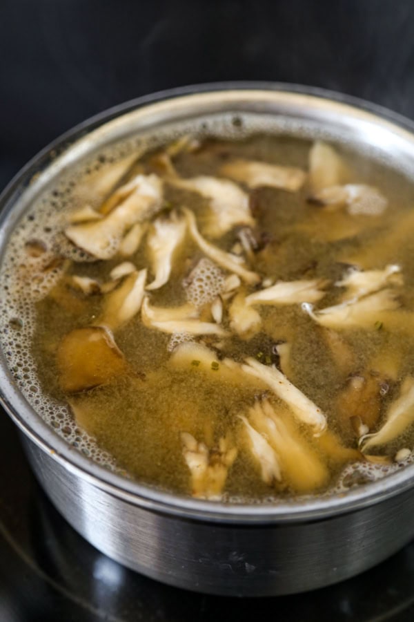 Maitake Mushroom Miso Soup | Pickled Plum