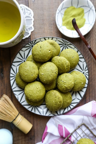 matcha mochi cookies