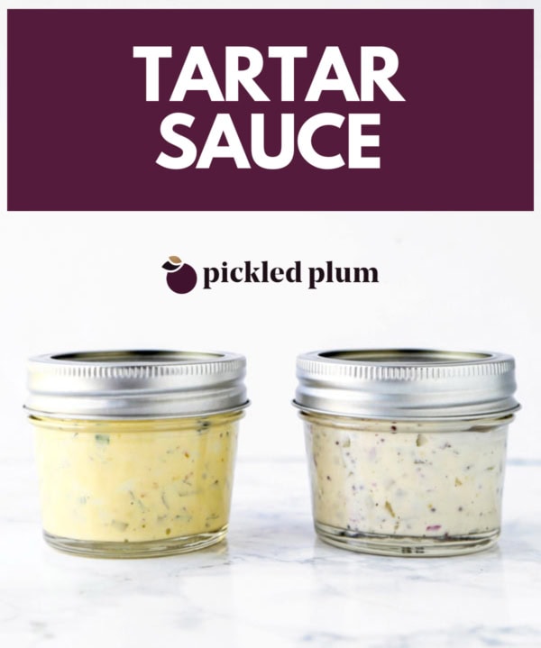 Tartar Sauce Western Style and Japanese Style Pickled Plum