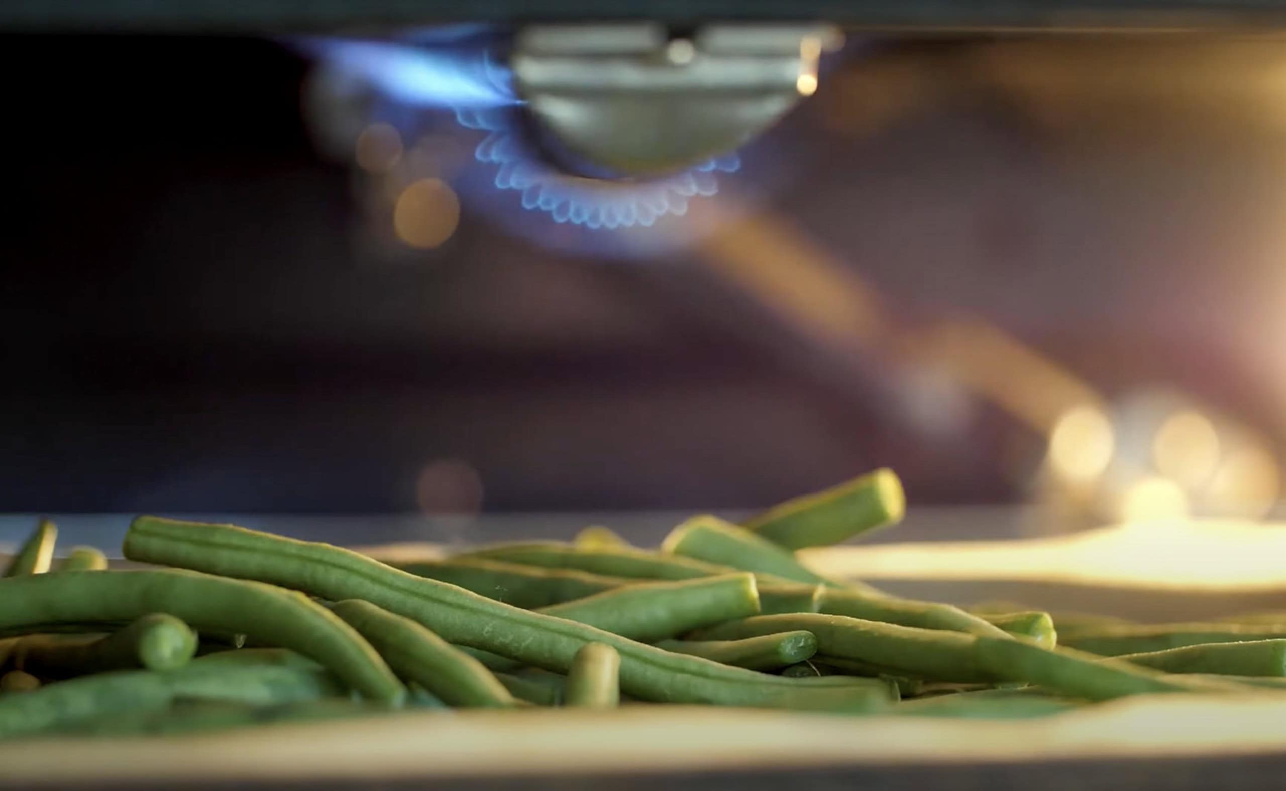 Broiling Chinese Green Beans