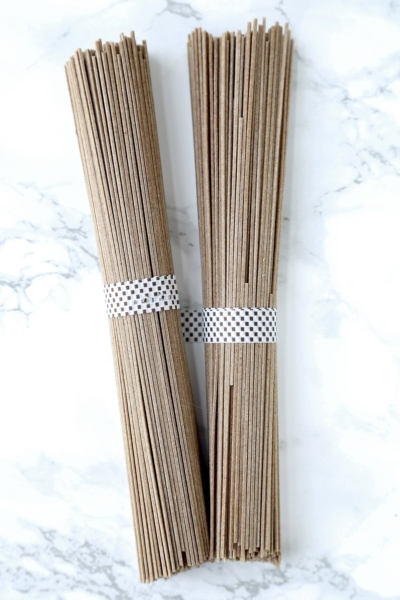 Dry Soba noodle bundles - an essential japanese ingredient