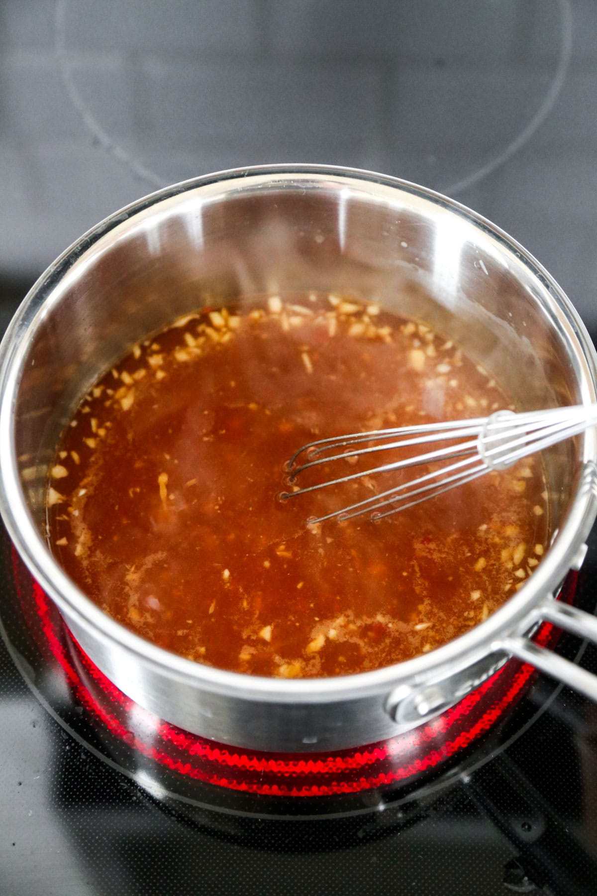 sauce boiling