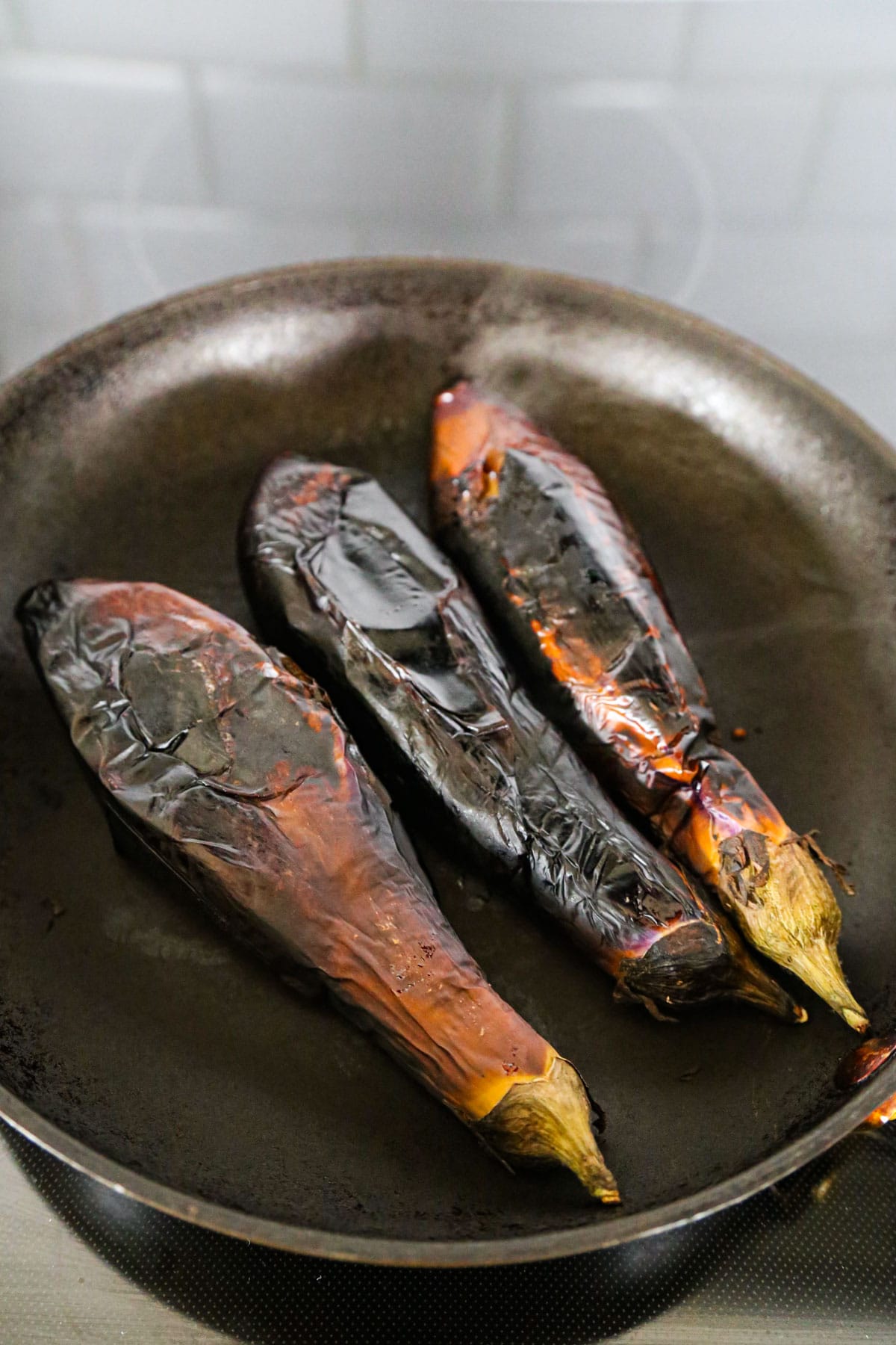 charred eggplant