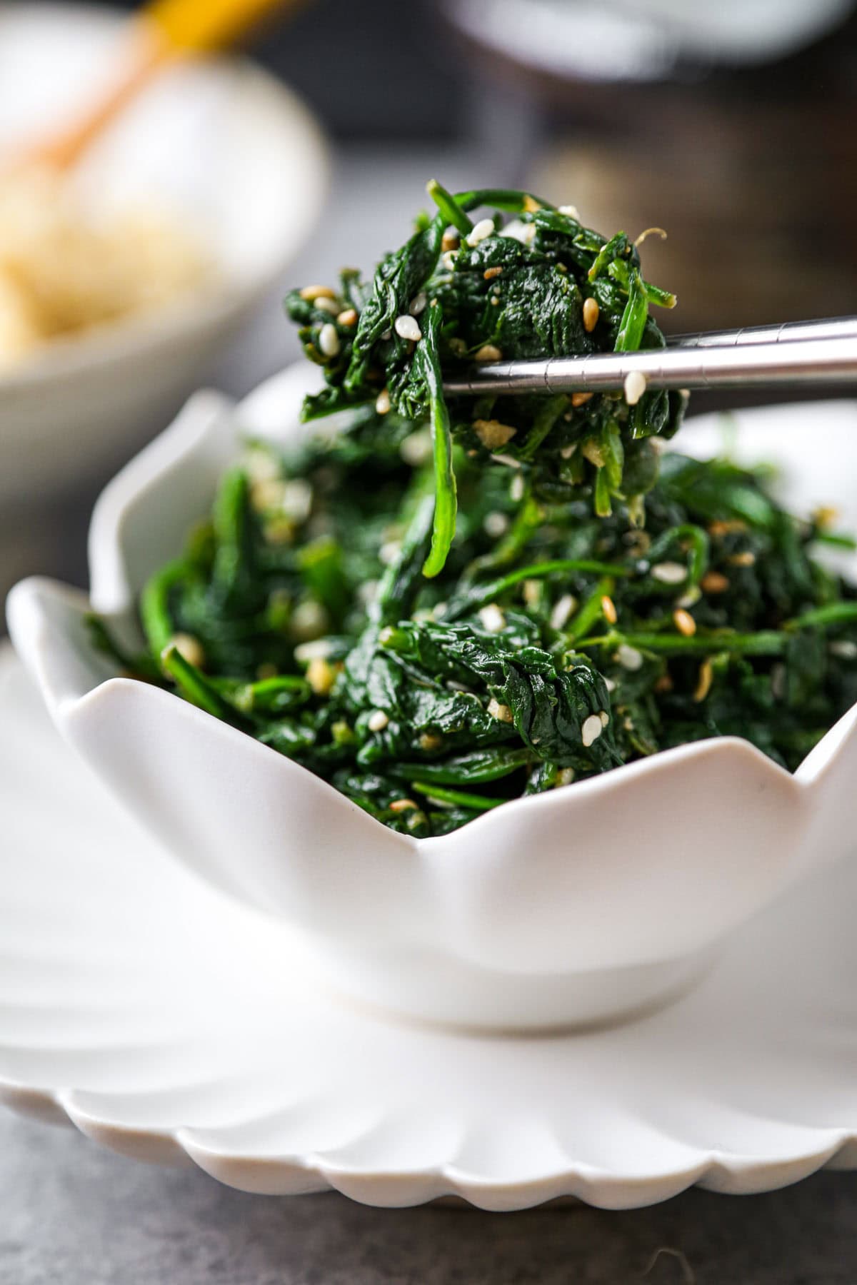 Korean Spinach Side Dish