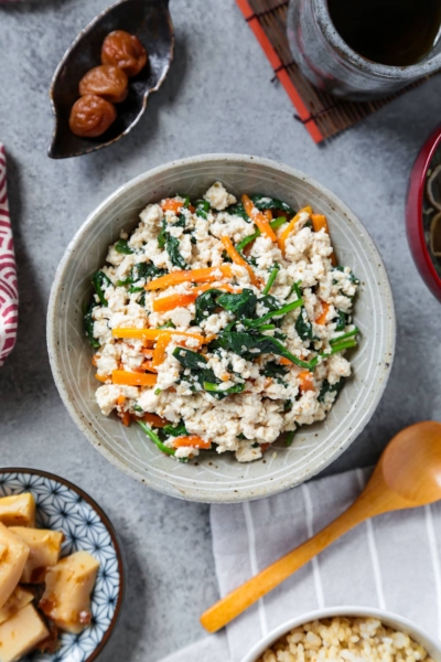 Shiraae (Japanese Mashed Tofu Salad)