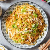 fried noodles with soy sauce