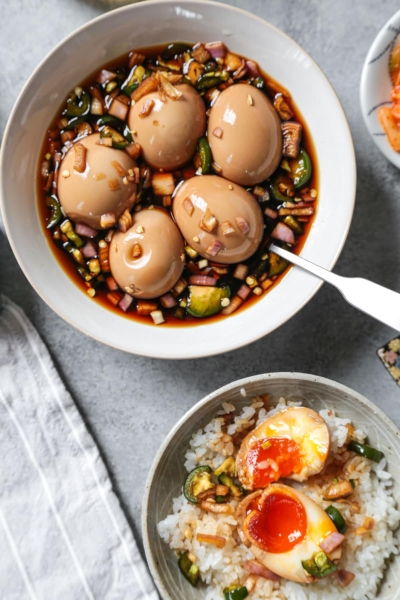 Korean marinated eggs