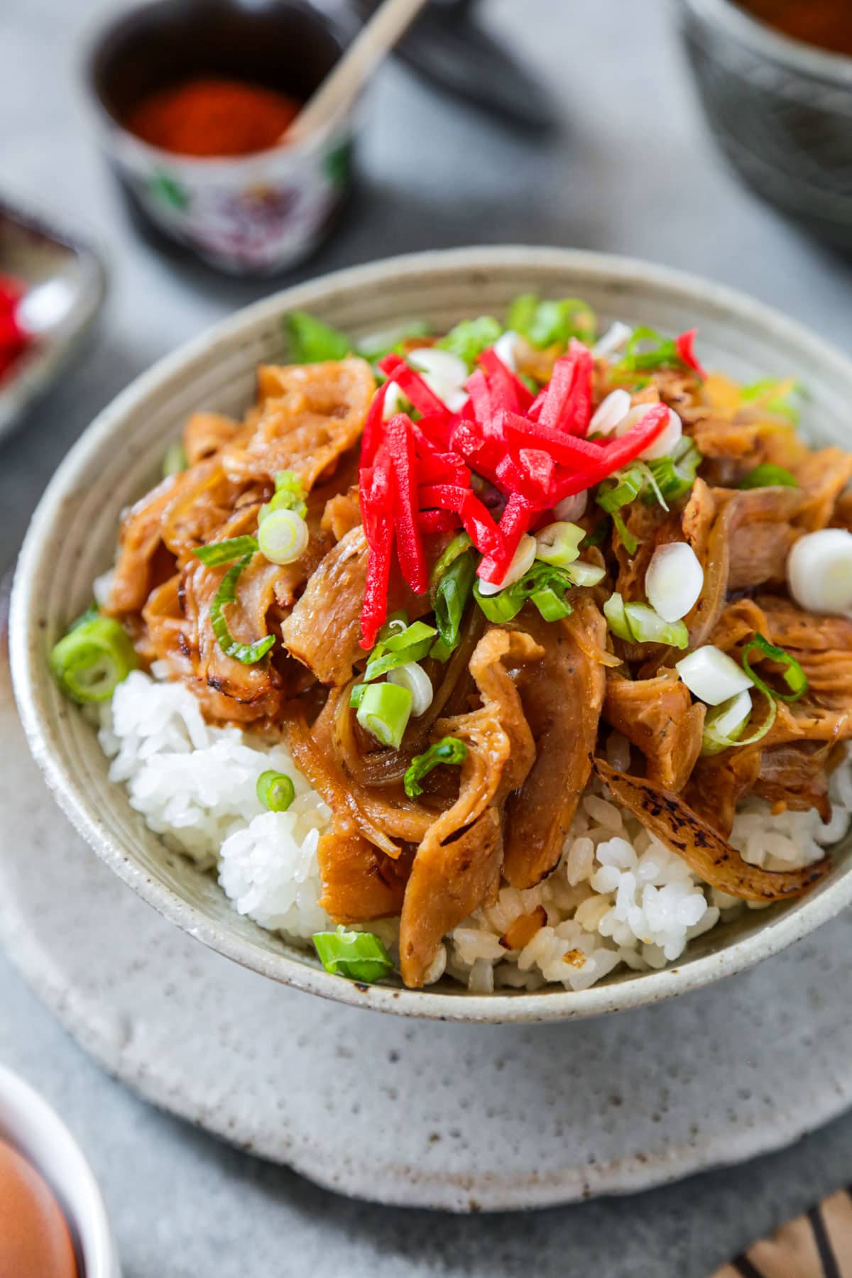 vegan gyudon