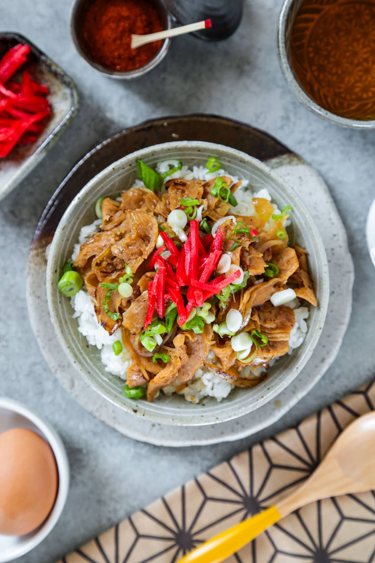 vegan gyudon 