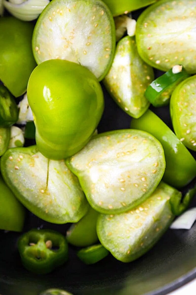 fresh chopped tomatillos