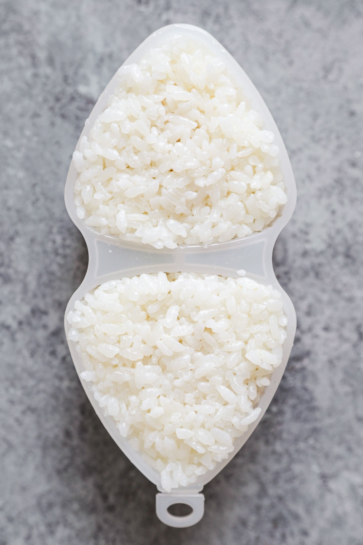 onigiri mold with rice