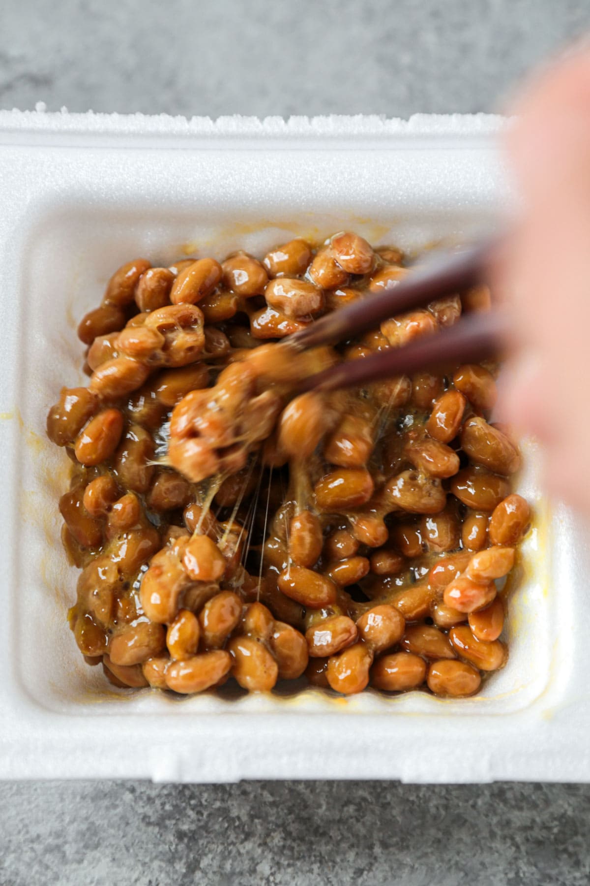 natto - fermented soybeans