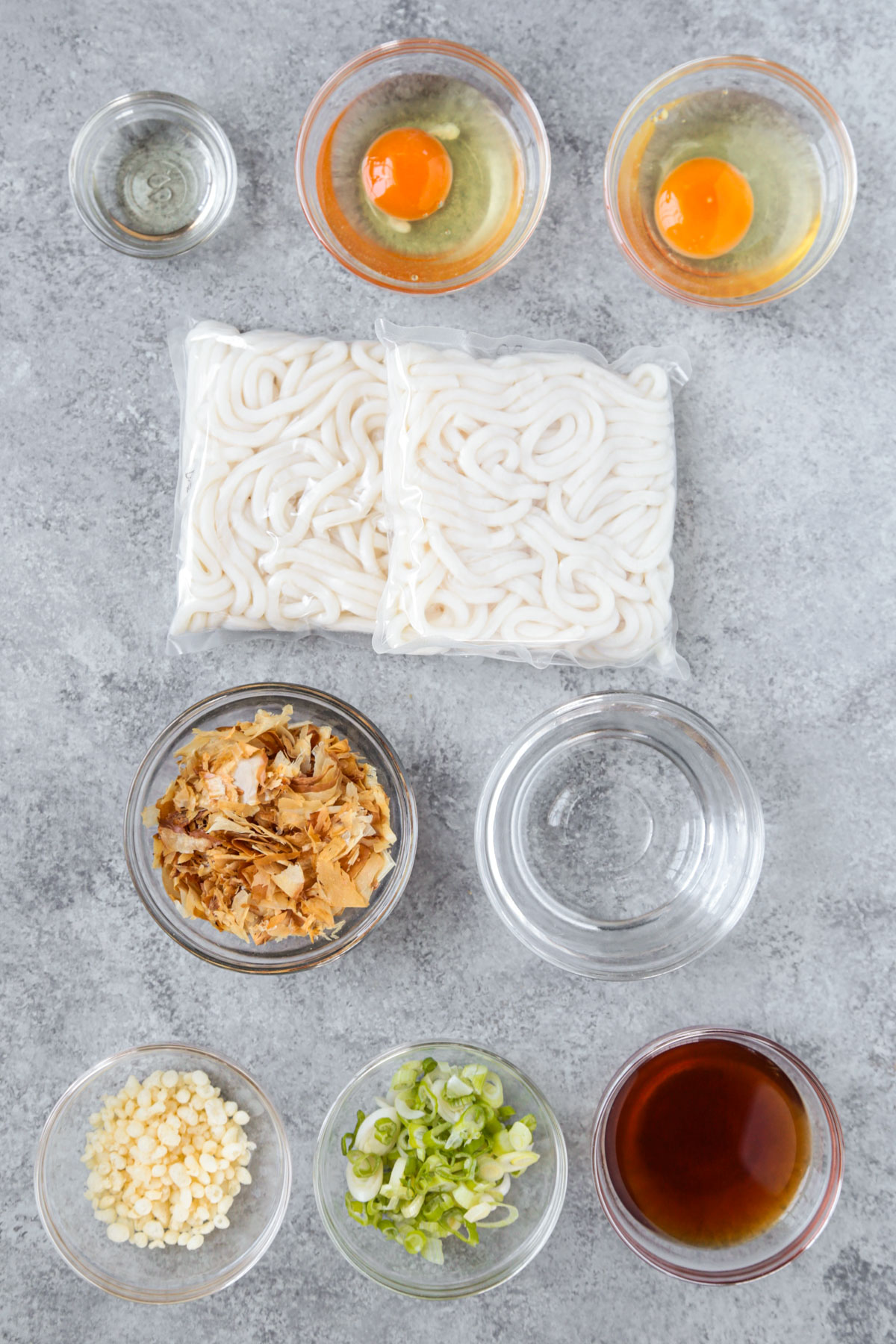 ingredients for udon noodle recipe