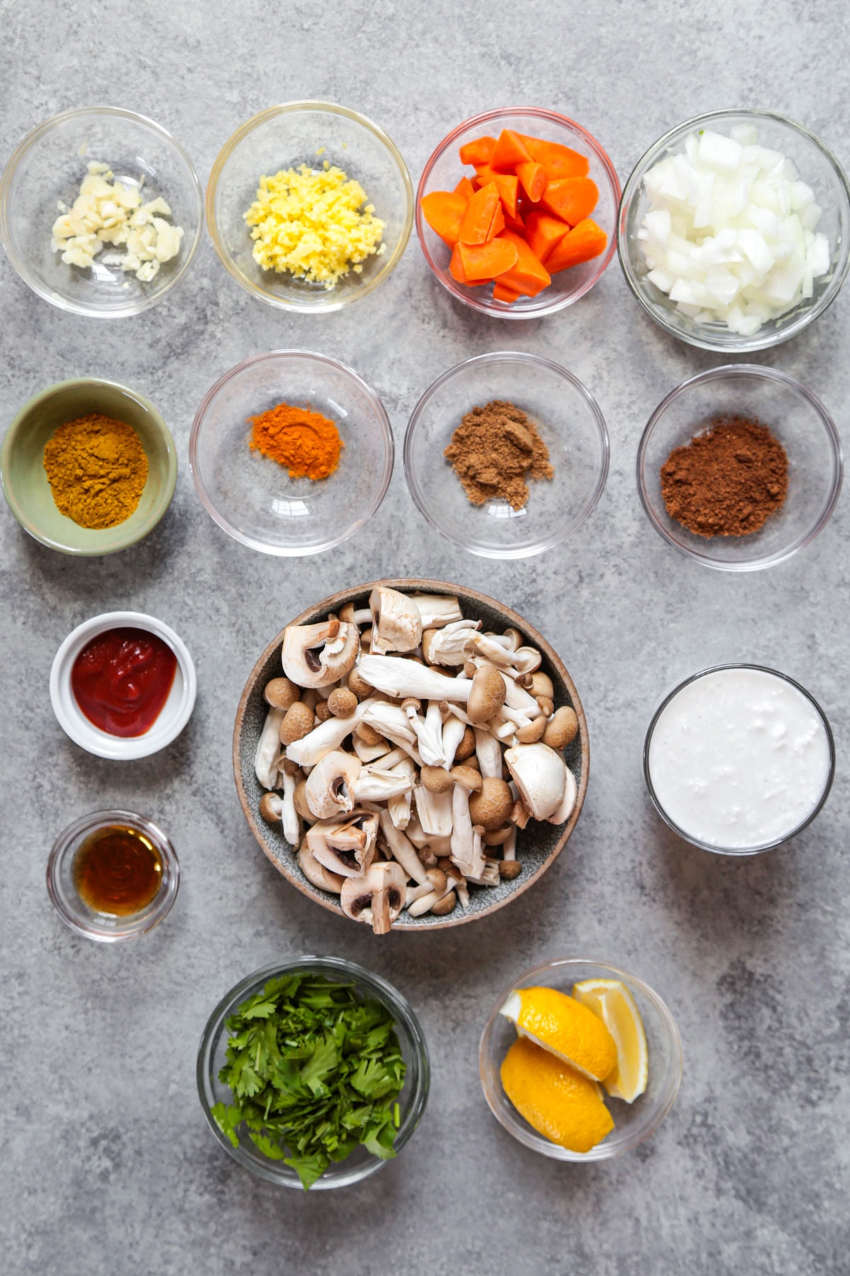 mushroom curry ingredients