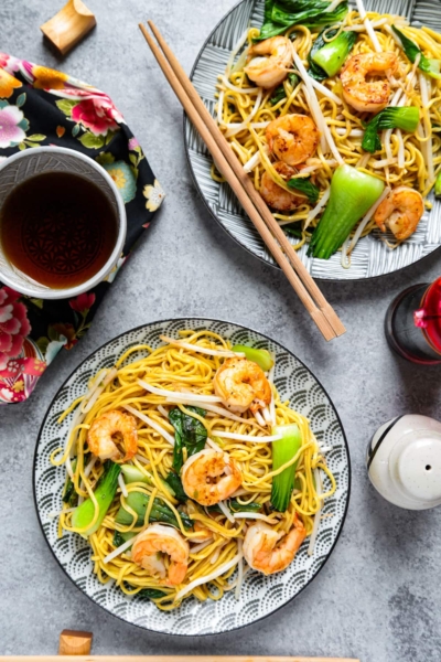 Shrimp chow mein