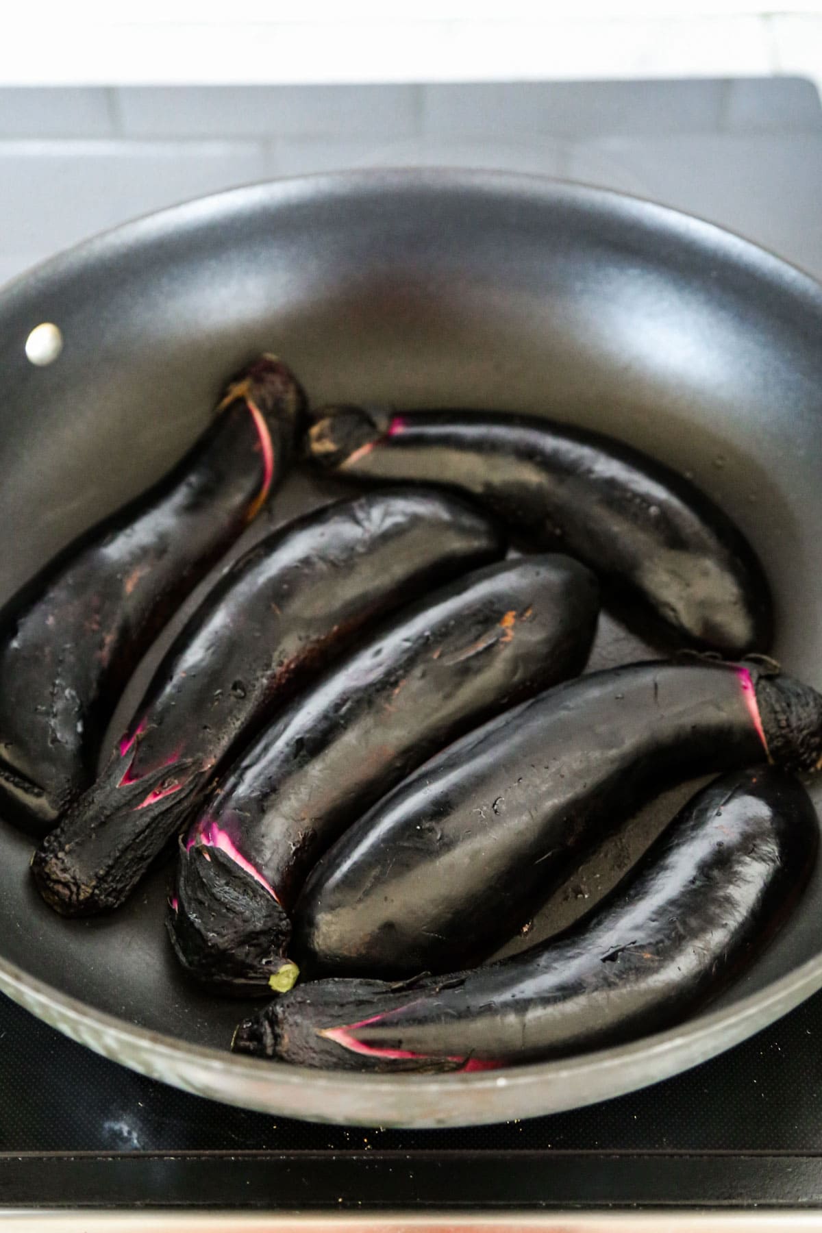 sliced eggplant