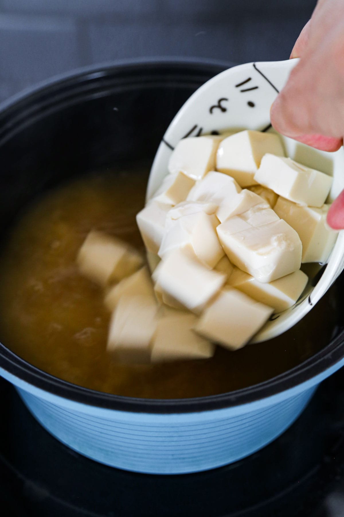 tofu in soup