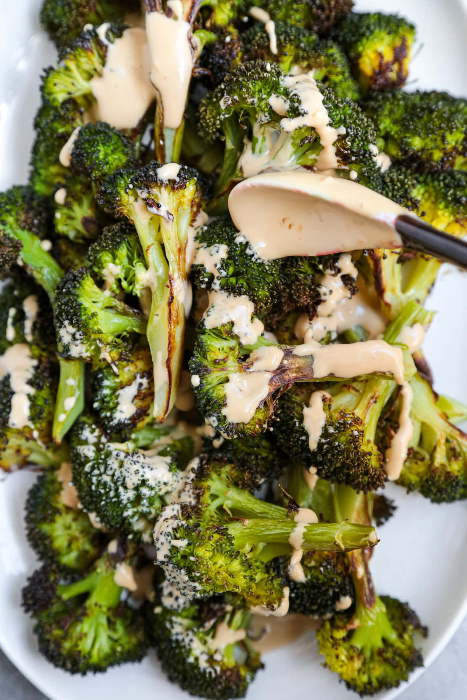 Roasted Broccoli With Umami Sauce