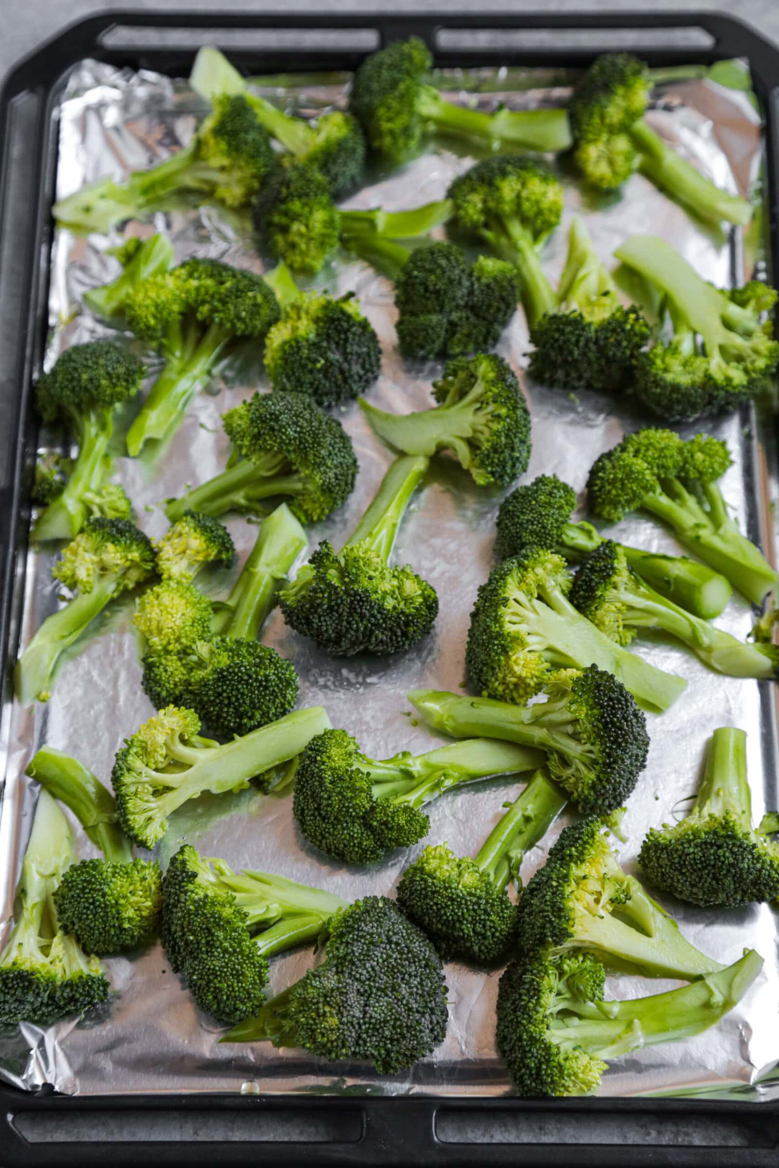 broccoli in tray