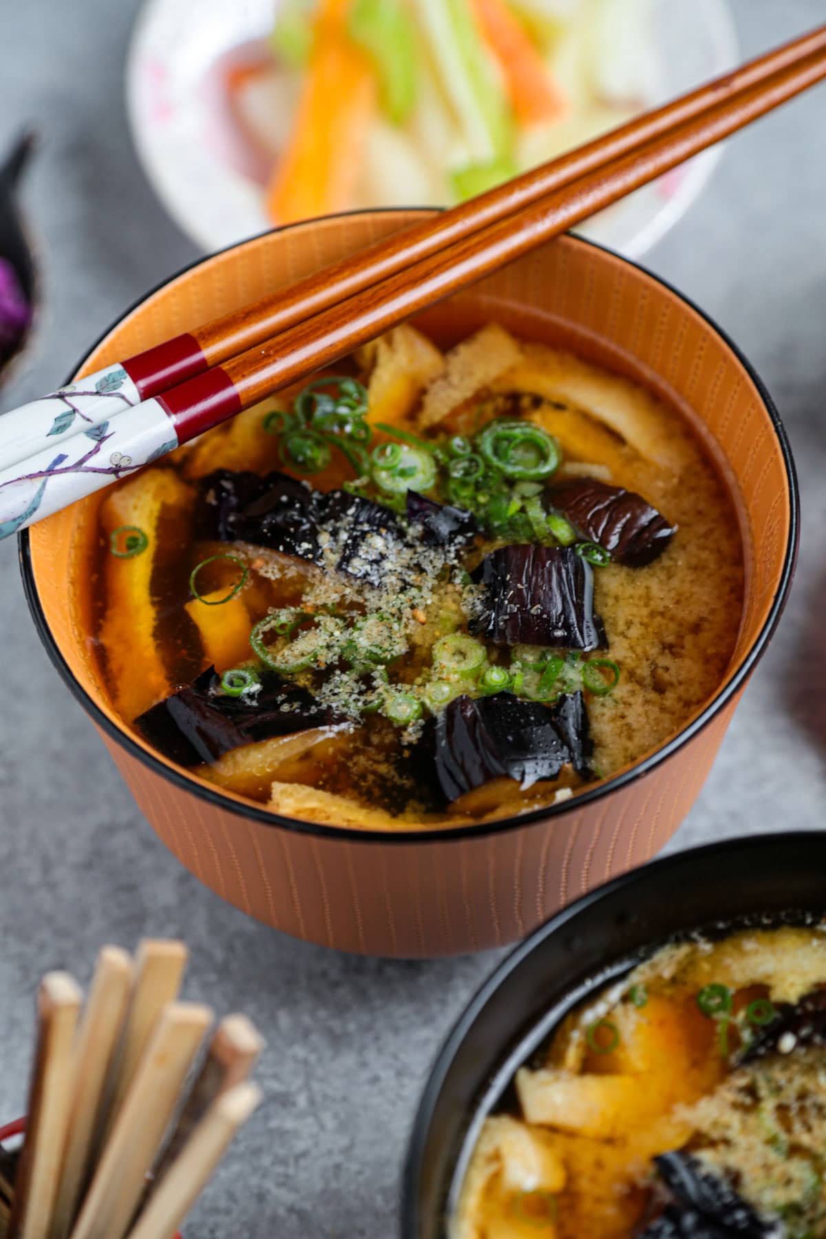 Eggplant Miso Soup