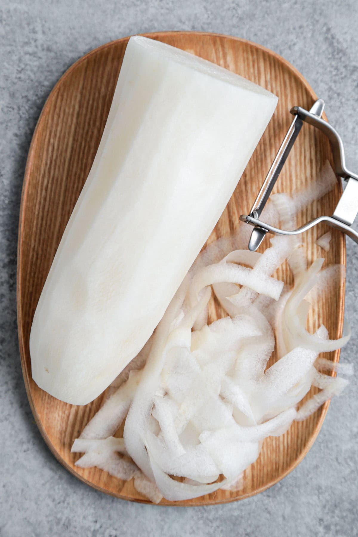 shaved daikon