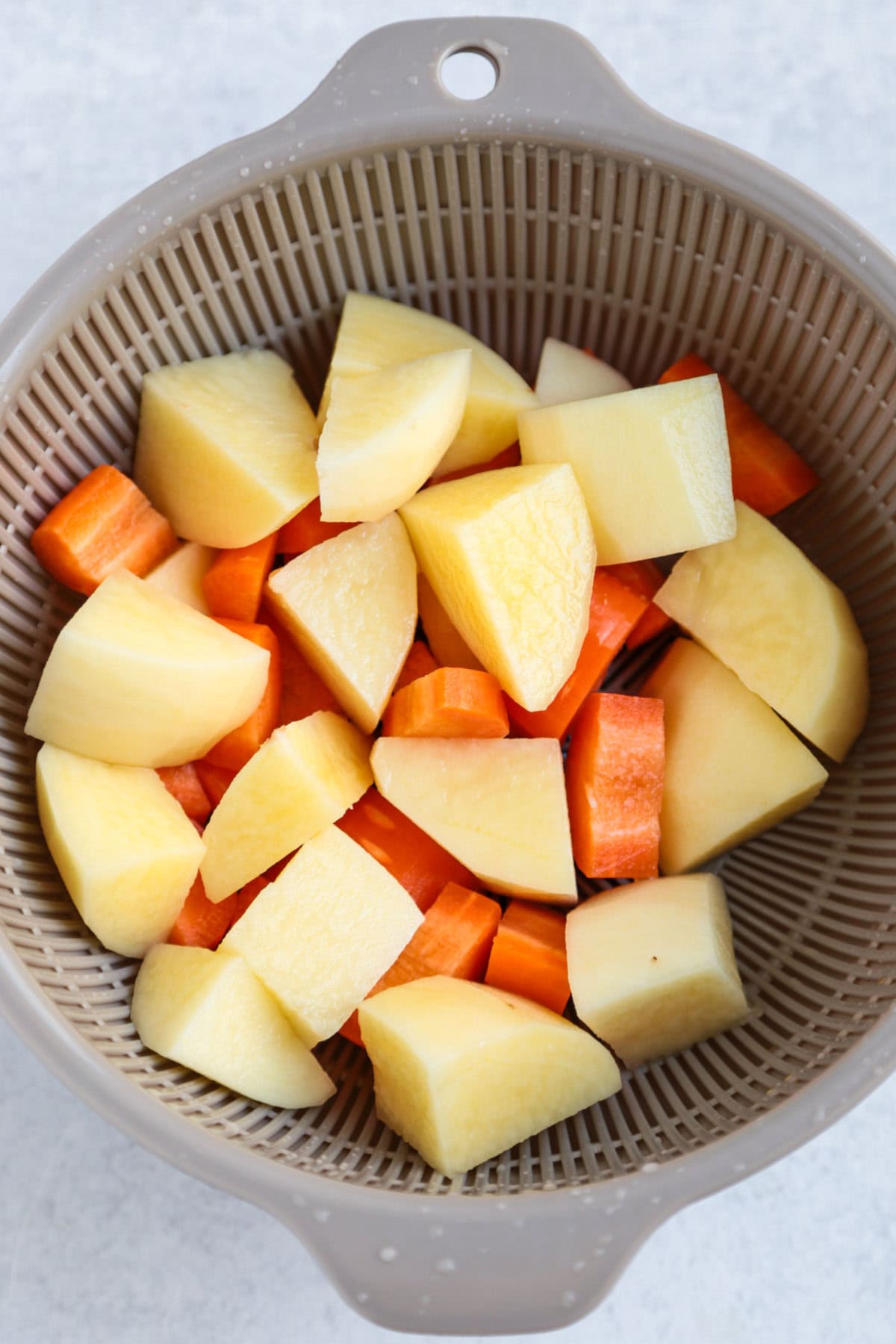 potatoes and carrots