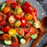 Tomato and Smoked Salmon Salad
