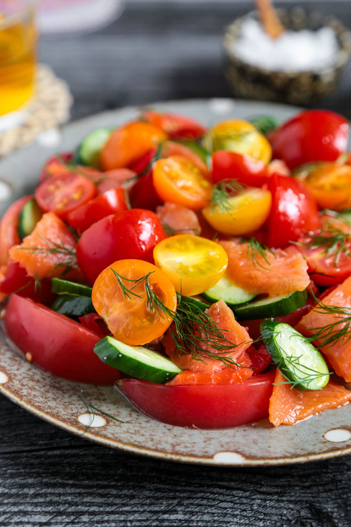 Tomato and Smoked Salmon Salad