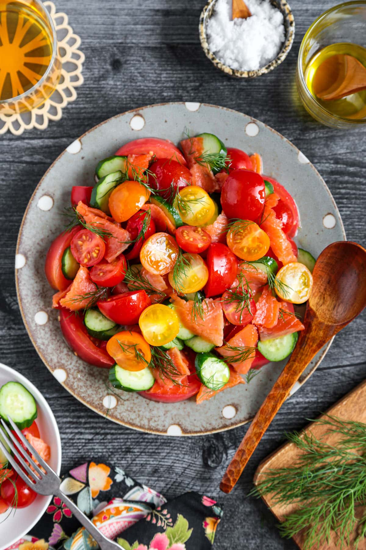 Tomato and Smoked Salmon Salad