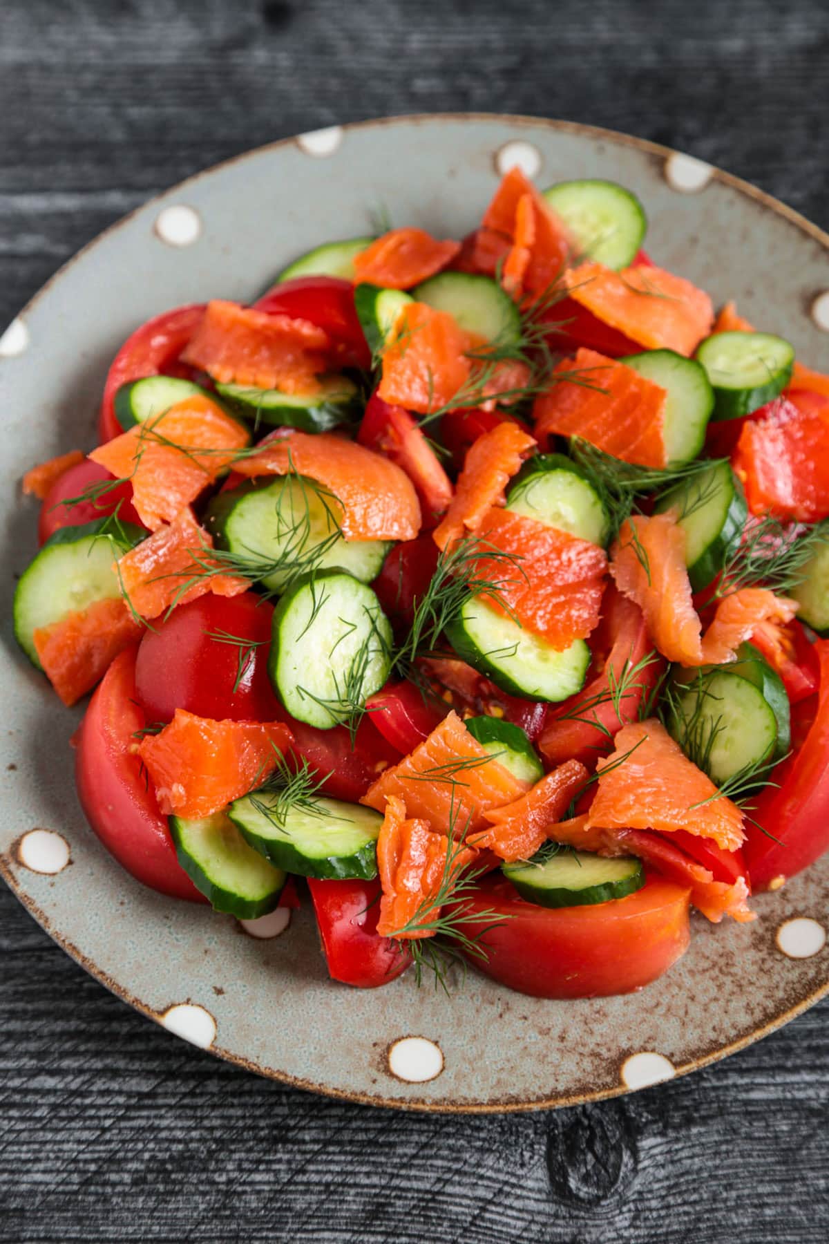 Tomato and Smoked Salmon Salad
