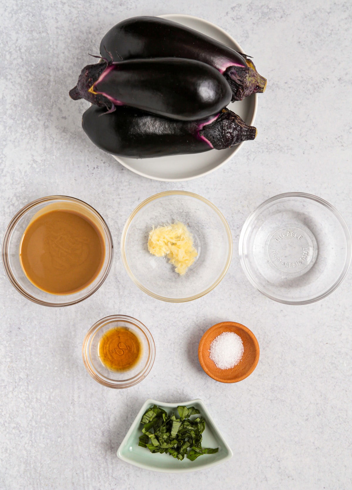Beijing style eggplant with sesame sauce