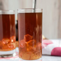 Ginger vinegar iced tea