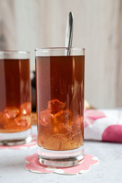 Ginger vinegar iced tea
