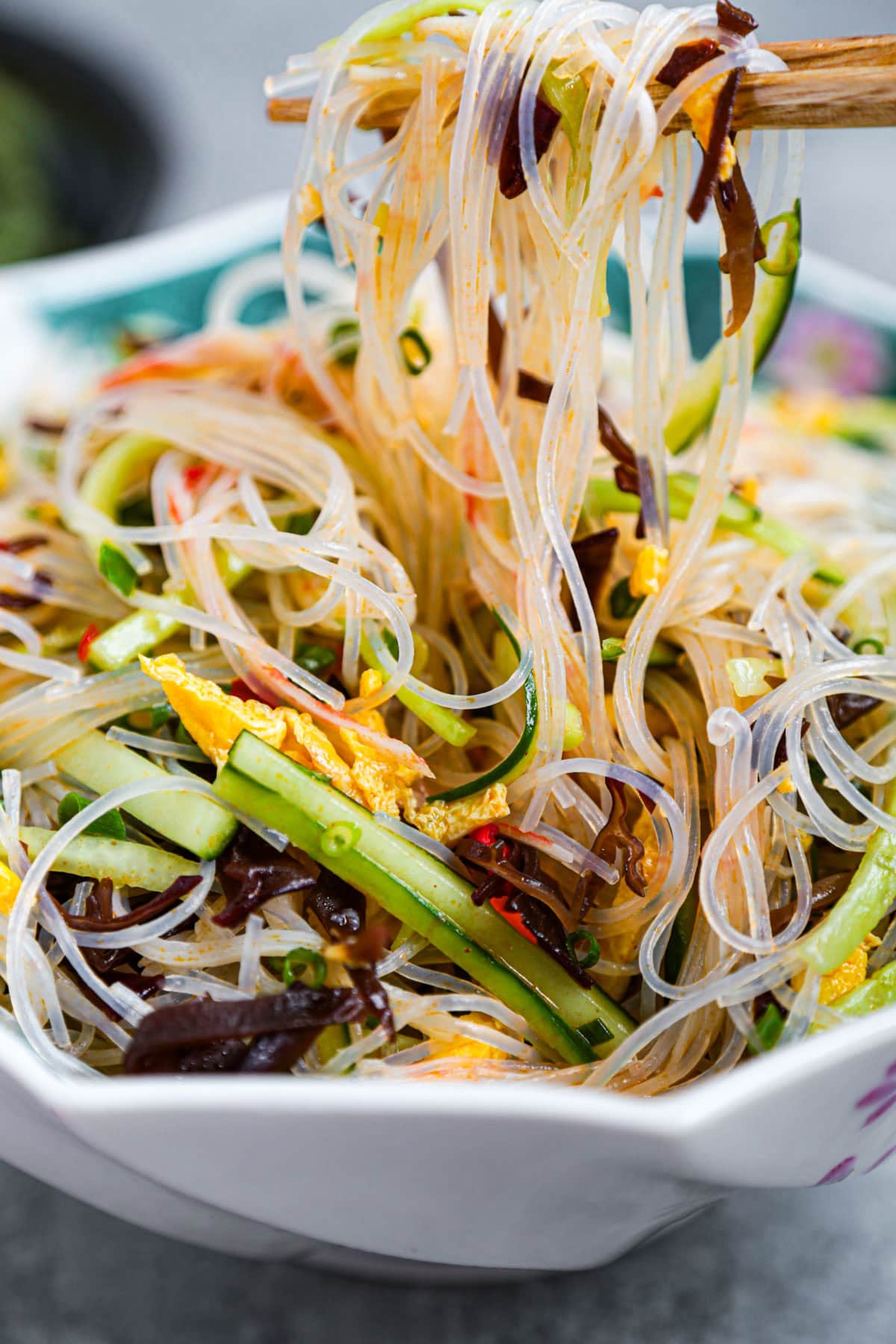 harusame salad (glass noodles)