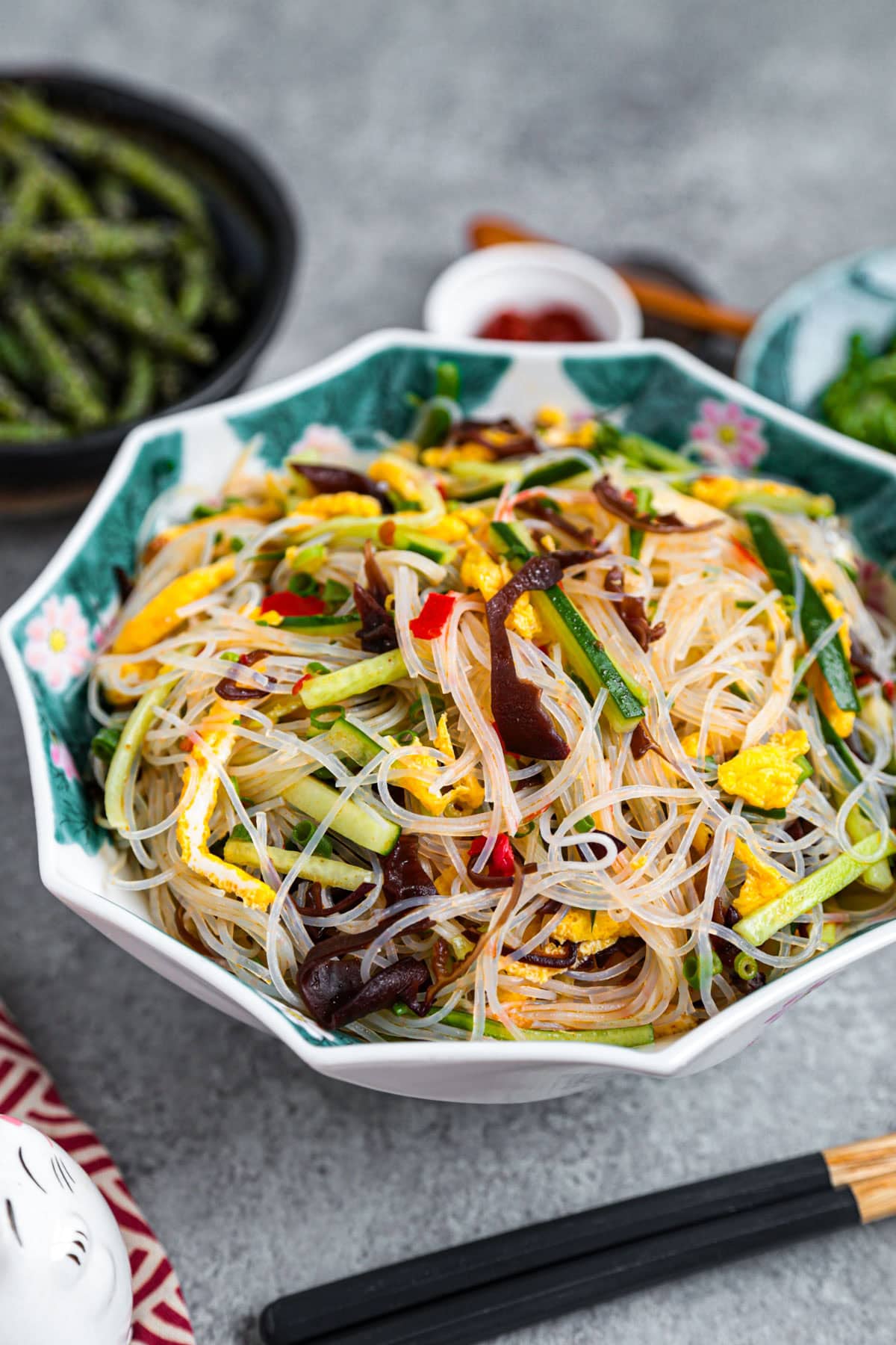 harusame salad (glass noodles)