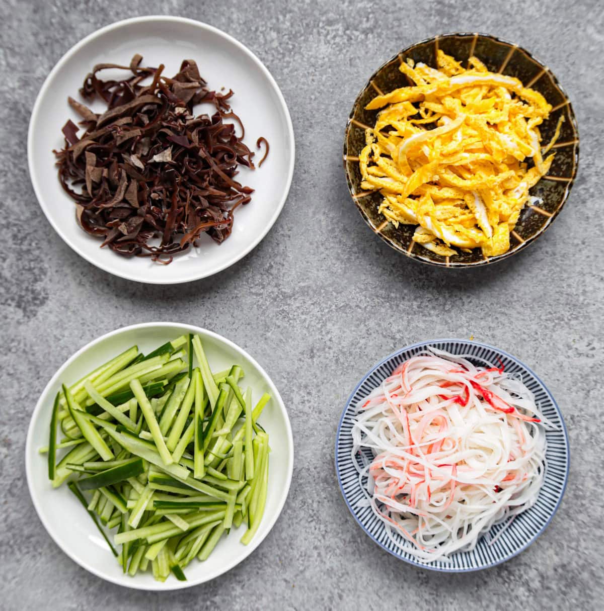 harusame salad (glass noodles)