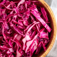 Pickled red cabbage