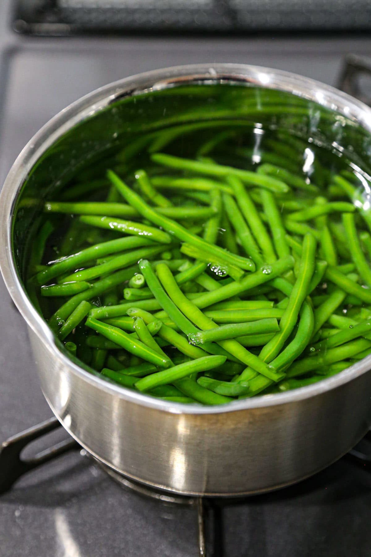 boiled french beans