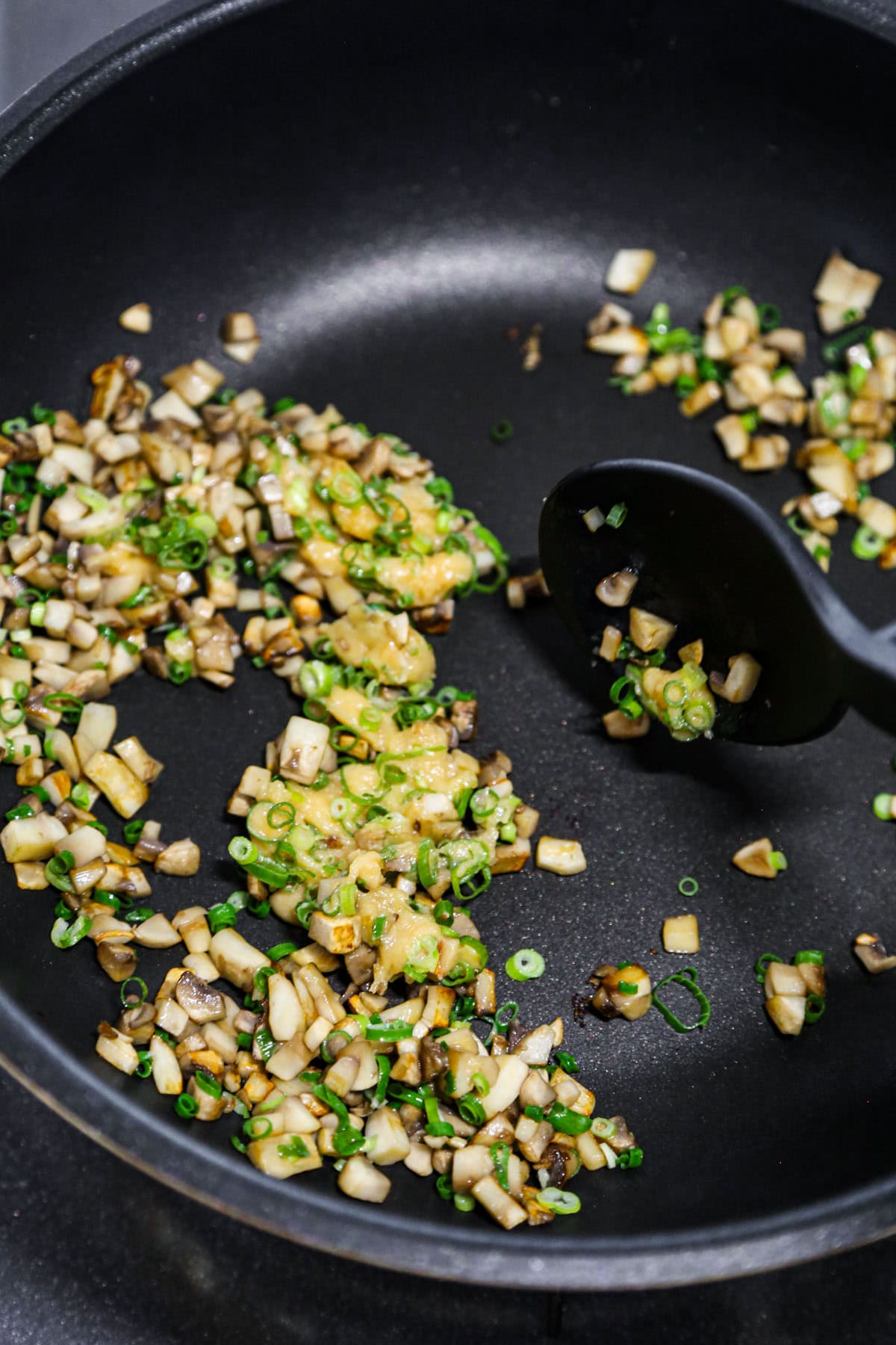 mushrooms with miso paste