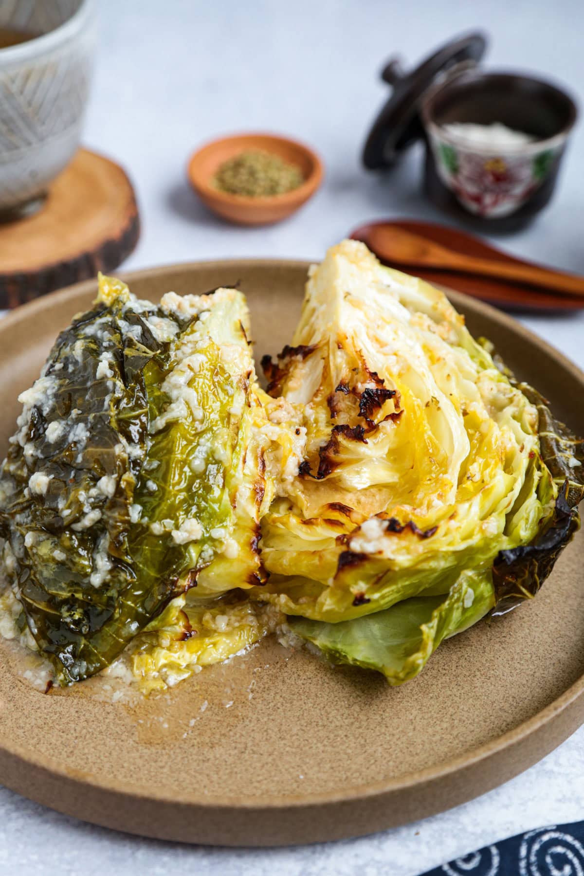 Foiled Baked Cabbage with Salt Koji