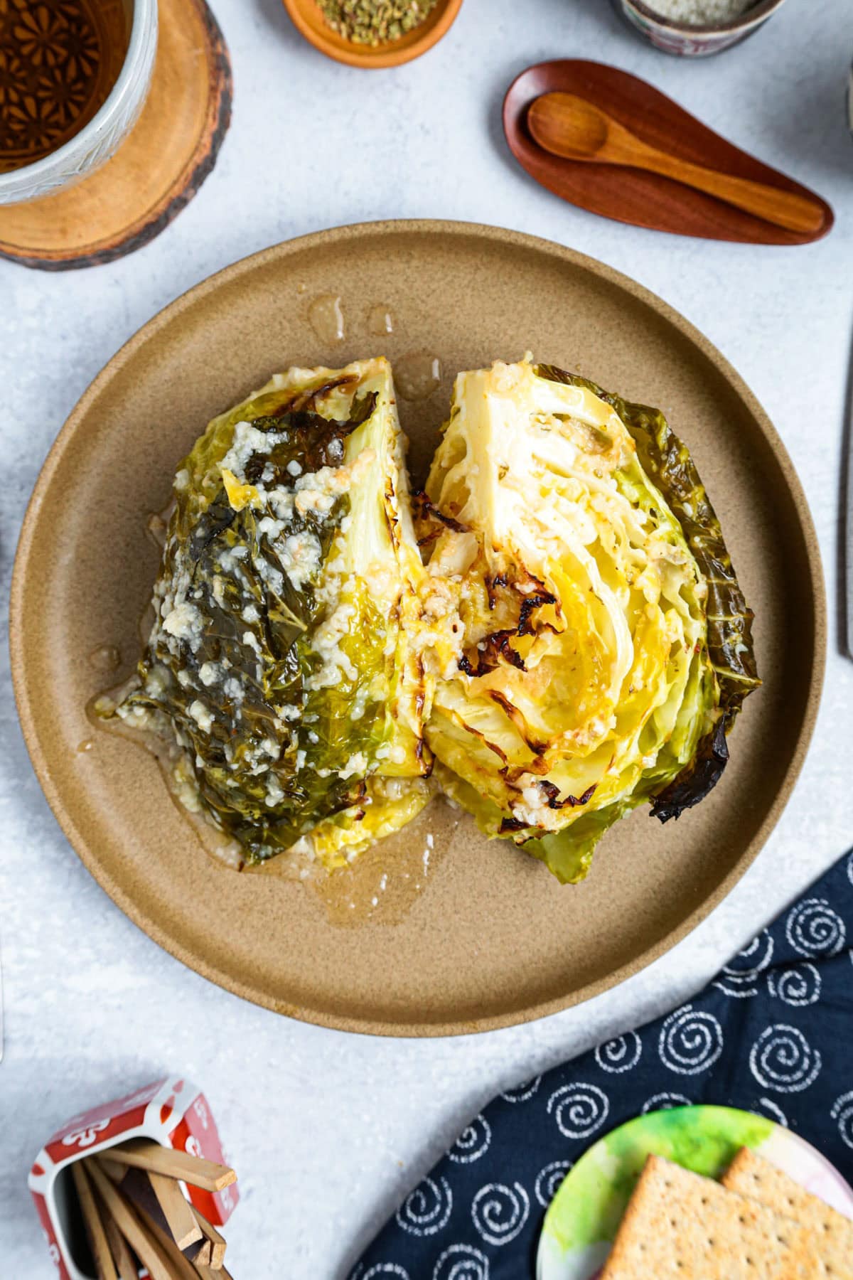 Foiled Baked Cabbage with Salt Koji