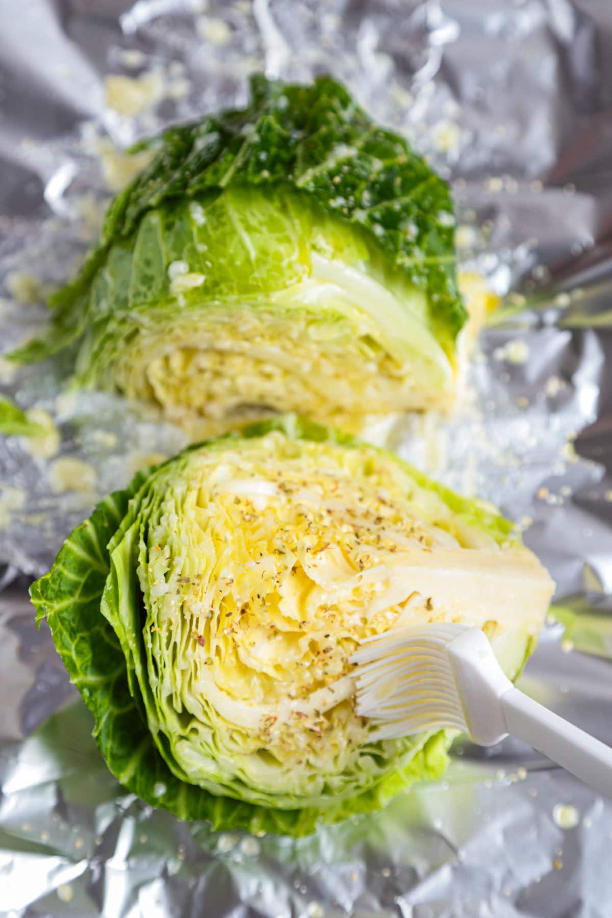 Foiled Baked Cabbage with Salt Koji