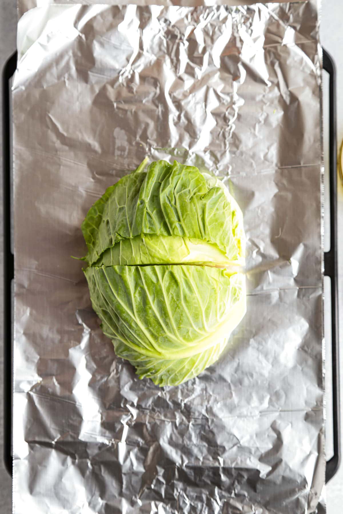 sliced raw cabbage