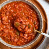 Hearty pinto bean stew