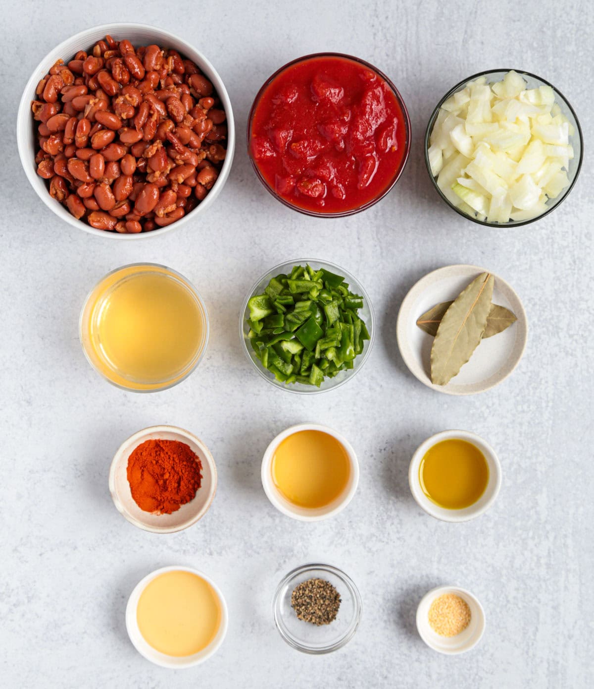 ingredients for Hearty pinto bean stew