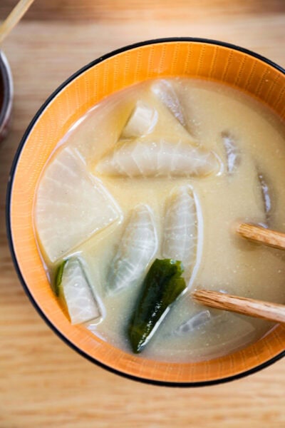 Daikon miso soup