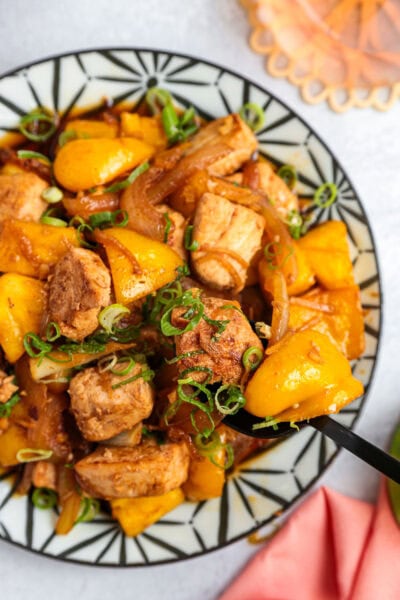 Fish pineapple stir fry